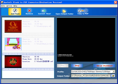 AnvSoft Flash to PSP Converter for tomp4.com icon